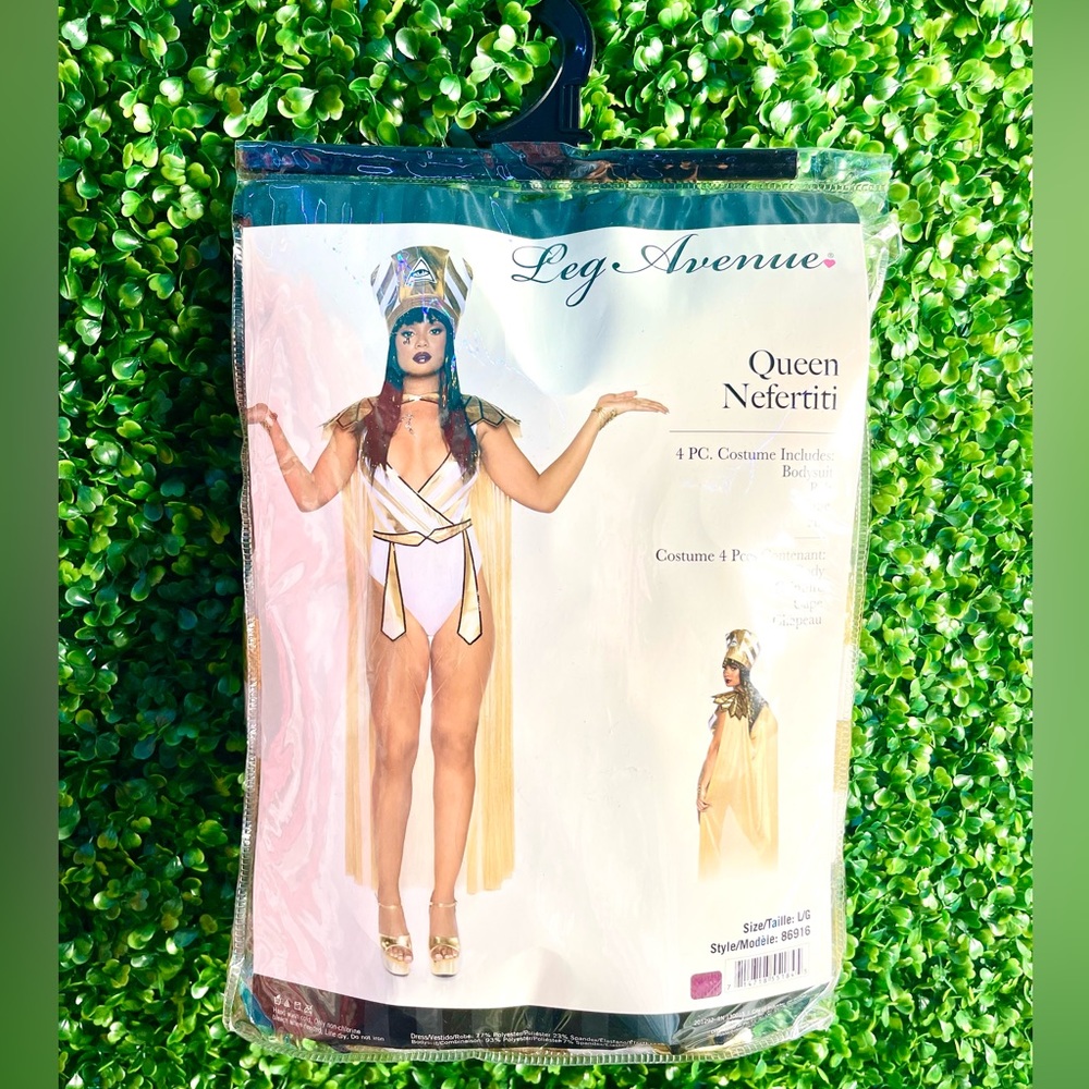 *Brand New* Queen Nefertiti Halloween Costume - Leg Avenue Size Large  4 Piece